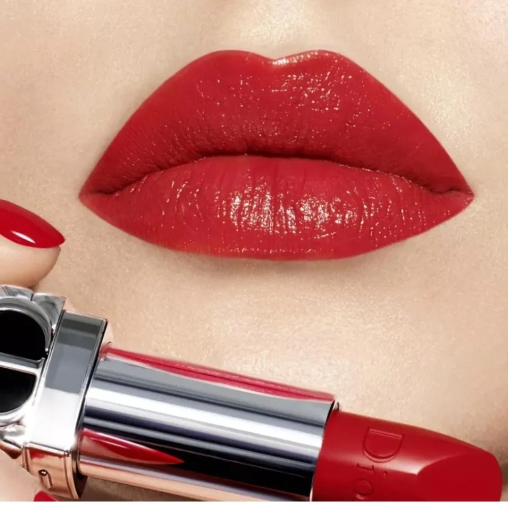 DIOR Ombré Double Rouge Matte Metal Red (999) Lipstick (Ombré Matte/Metal). NIB